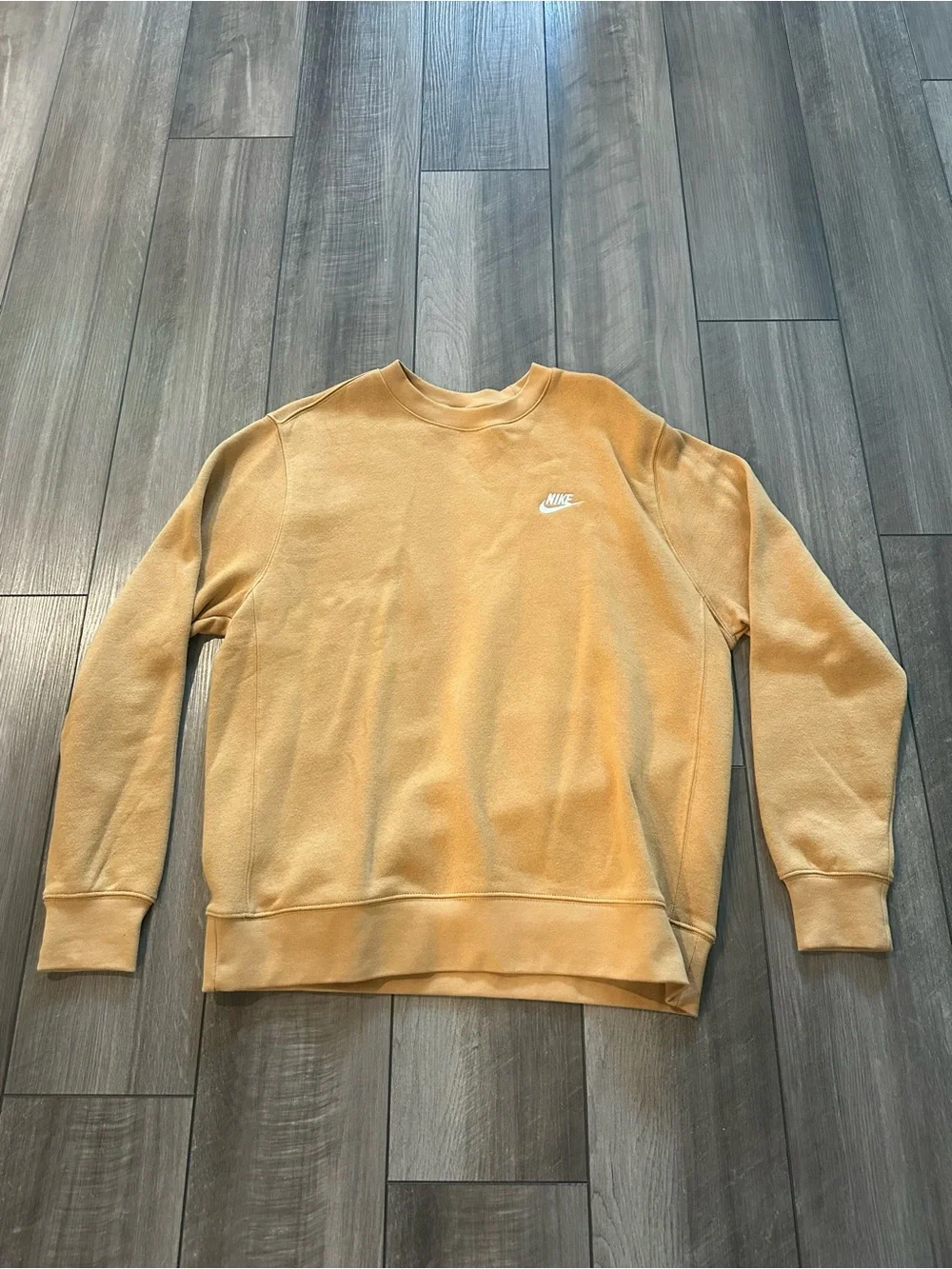 Nike Men’s Crewneck Sweatshirt — Mustard Tan